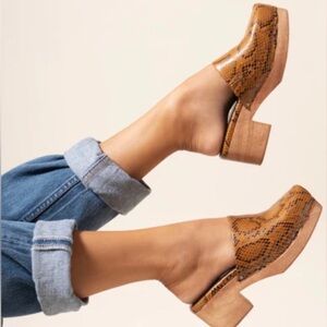 CHARLOTTE STONE Martino Snake Clogs